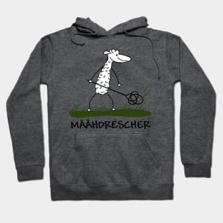 Funny sheep mows the lawn Hoodie